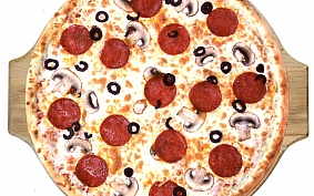 Пицца «Пепперони с грибами»